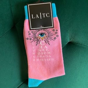 Pink / Blue LA TC 🪬Third Eye🪬 famous brands pyramid socks One Size